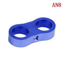 연료호스 연료고무호스 경유호스 1pc 범용 an4 an6 an8 an10 빌렛 오일 물 튜브 분리기 분배기 클램프 알루미늄 라인 분리기, 블루 an8