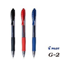 PILOT 파일럿 파이롯트 G-2 볼펜 g2볼펜 지투볼펜, 0.5볼펜-적색