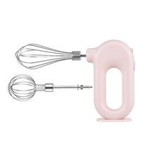 핸드 블렌더 USB 휴대용 식품 2 믹싱 헤드 헬드 충전식 털 교반기 Eggbeater 가정용 믹서 121, 분홍