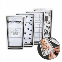 텀블러 슬라이드 투명 지퍼백 지퍼락 4종 DD-10547