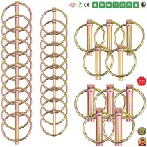 소형 트랙터 트렉터 경운기 로타리 농기계 농장 트랙터 트레일러 트럭 모어 샤프트 잠금 핀 안전 커플러, 07 M5x40 2Pcs