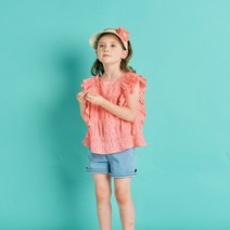 [리틀스텔라] 핑크도트 날개 블라우스 FSPMCBV901M