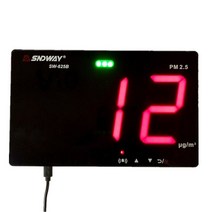 가스감지기 SNDWAY 레이저 PM2.5 감지기 벽 장착 공기 품질 모니터/가스 분석기/진단 도구 SW-625B USB 연, 한개옵션0