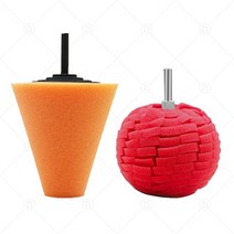 차량세차전기 드릴에 사용되는 자동 휠 연마 스폰지 Burnishing Ball Polishing Cone Set 허브 버핑 키트, 중국, 11