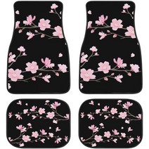 자동차발매트 아름다운 일본 벚꽃/사쿠라 인쇄 카펫 플로어 매트-프론트 & 리어 라이너 세트 자동차 SU, 10 10