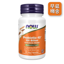 나우푸드 프로바이오틱10 1000억 유산균 30베지캡슐