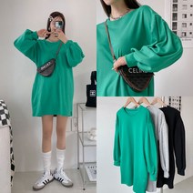 벨 퍼프소매 미니원피스