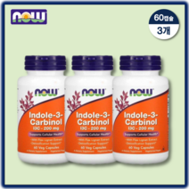 나우푸드 인돌-3-카비놀 200 mg 60개입 베지캡슐, 60정, 1