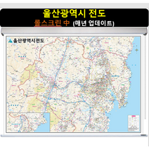[스마트지도] 대구시전도 150x111cm (롤스크린 중형) 대구광역시 지도 (사은품 지급)