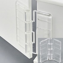 다용도 2개 미니 투명 경첩 아크릴공예 셀프인테리어 플라스틱경첩