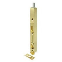 Deltana 7FBZ15 플러시 볼트 17.8cm(7인치) 볼트 아연 새틴 니켈131874, Polished Brass