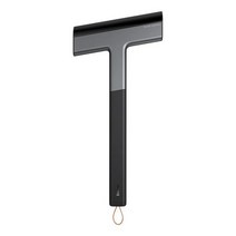 눈삽 넉가래 제설장비자동차 앞 유리 얼음 눈 제거 도구 K1R1 성에 클리너 삽 닦기 부드러운 겨울 스크, 01 black