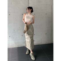 데일리 옆트림 슬림 스커트 치마