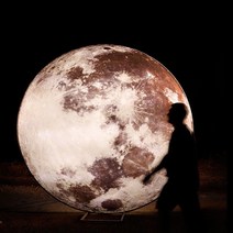 달 조형물 대형 풍선 우주 공원 보름달 무드등 포토존 행사 인테리어, 1.2 미터 흰색 빛