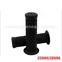 바이크 핸들 부품 열선그립 바이크 핸들복고풍 클래식 오토바이 그립 핸들 바 빈티지 스쿠터 액세서리 할, 12 25MM black