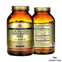 솔가 솔땡 글루코사민 MSM 콘드로이틴 에스터 C 함유 180정 X1병