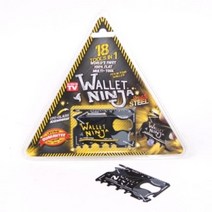 아트박스/디자인에버 18Tools in 1 Wallet Ninja 100% Flat Multi-Tool 카드형 멀티공구