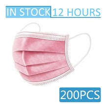 덴탈 먼지 위생 건강 칼라 마스크10-200PCS 마스크 일회용 페이스 블랙 어른 마스카라 Meltblown Cloth Mas, 16 Pink-200pcs, 한개옵션1