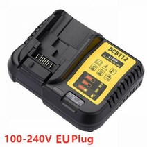 교체형 DeWalt-충전식 배터리 20V 6.0Ah 전동 공구 교체형 MAX XR DCB184 DCB181 DCB182 DCB200 18V 충전 포함, 06 1Charger