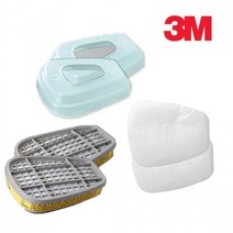 * 3M 6200 7502 마스크용 필터 3종세트, 단일상품(XNN4609)