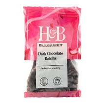 홀랜드앤바랫 다크 초콜릿 건포도 125g Holland & Barrett Dark Chocolate Raisins, 1팩