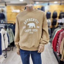지프 [NC불광점 30%할인] ﻿﻿남여공용 곰돌이프린트가 들어간 맨투맨 티셔츠