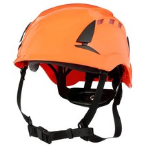 3M 시큐어핏 안전모 블랙 통기성 (X5012V-ANSI), White, Non-Vented with Scotchlite Ref