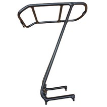 Dahon P8 선반을위한 20 인치 접히는 자전거 정면 선반 구조 알루미늄 합금 걸이 KAA084 디스크 브레이크 V, 02 Black