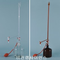 비전랩사이언스 테프론 콕크형 자동뷰렛 투명뷰렛 50 ml, 1개