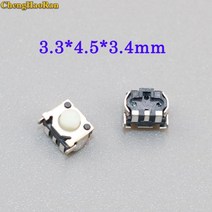 택타일 ChengHaoRanSMD 택트 스위치 3x4mm 마이크로 푸시 버튼 촉각 디지털 카메라용 5 개입