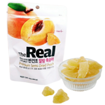 더리얼 한입 반건조 말랑복숭아 60g 가족간식 말린복숭아 건조과일