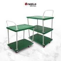 고하중2단카트 3단카트/사이즈 미니 소 중 대/바퀴선택가능/공업용카트/원스토몰, 2단카트, 빨강바퀴