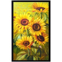 다미아트 돈들어오는 황금 해바라기 보석십자수 금전운 큐빅십자수 전체수 취미 생활 diy 대형 그림 사이즈 40x60cm 판매자 다미, 1개