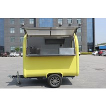 커스터마이징 푸드트럭트레일러 이동카페캐리어 캠핑카캐리어 케이터링 길거리음식트럭 이동트레일러 캠핑캐러반 유럽 ​​공급 업체를위한 식품 7.5ft 식당 자동차 식품 핫도그 식품