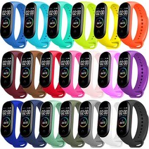 샤오미 미 미 밴드 4 / 샤오미 미 미 밴드 3 샤오미 미 밴드 4 팔찌 손목 밴드 액세서리 실리콘 Mi Fit 3 스트랩 (20가지 색상)