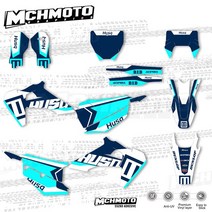 mchmfg 오토바이 팀 그래픽 데칼 앰프 husqvarna te fe tc fc tx fx fs 19-21 te fe 20-22용 스티커 키트, 02엔듀로 스타일 스톡