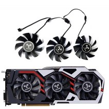 igame Geforce Gtx 1070Ti 1060 1080 그래픽 카드 팬용 3pcs 75mm 4pin 1050, 01 3pcs