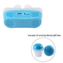 비강 확장 무호흡 양악기 업그레이드 전기 USB 코골이 방지 CPAP 코 중지 호흡 공기 청정기 실리콘 클립, 01 L01blue-CJHS01blue
