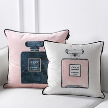 명품향수 paris 프린팅 소파 쿠션커버 거실인테리어 45x45 50x50, 쿠션 포함 45x45cm, B