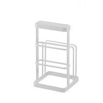 티크 편백 나무 원목 월넛 도마 주방 나이프 랙 커팅 보드 랙 나이프 드레인 랙 커팅 보드 랙 캐비닛 스토리지 금속 나이프 랙, 하얀