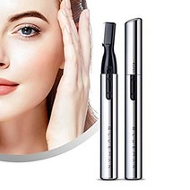 전동 면도기 눈썹 여성 면도기 미눈썹 눈썹 커터 눈썹 면도 여성 남성 얼굴 썰매 경량 운반 편리 목욕출장여행해외에 적용 운반 편리 모델 D321X (흰색)