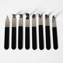 조소 도구 8종 세트 도자기 점토 도예 조각 미술용품 초보자 입문자 b2, 8종세트