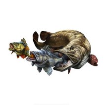 자전거스티커 자전거커버 자전거데칼 물고기 아트 자동차 장식 스티커 도로 자전거 데칼 닷지용, A