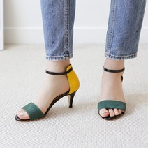 르본디 수제화 연예인 미들힐 메리제인샌달 7cm