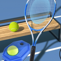 셀프 테니스 연습 라켓 입문 초보 운동, 색상 랜덤