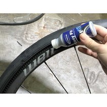 자전거 타이어 교체 편리 안착 튜브리스 설치 보조, 스폰지 헤드 50ml 바이알