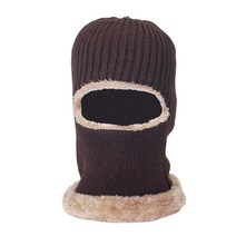 Balaclava 풀 페이스 플리스 라이닝 헤드 프로텍터 방풍 캡 넥 워머 니트 스키 라이딩 모터 용품 추운 날씨, 06 coffee