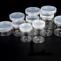 플라스틱 투명케이스 원형 납작 보관용기 약케이스, 지름/용량, 7cm - 250ml, 1개