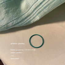 컬러 일반 반지 여성 라이트 명품 틈새 디자인 간단한 유행 반지 패션 기질 음식 반지