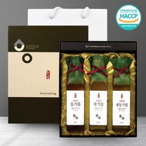 [웰굿]국산 3종 프리미엄 선물세트(참기름 들기름 생들기름 각170ml), 170ml